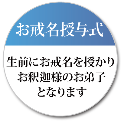 発願式を致します。その後お釈迦様のお弟子となります。